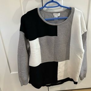 Crewneck colour block sweater
